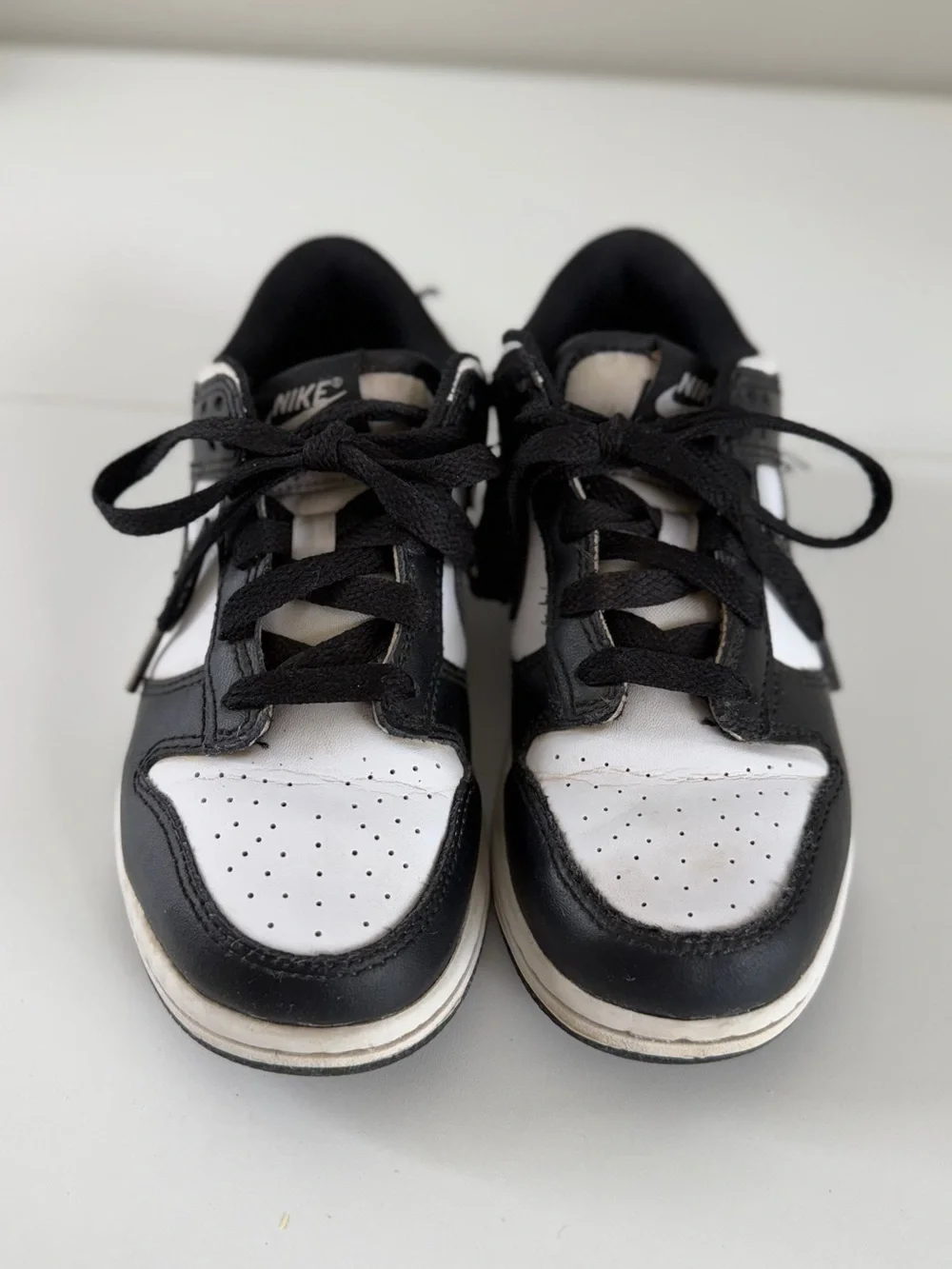 Nike Kids Jordan Dunks Black and White Low-Top Sneakers — Youth Dunk Style
